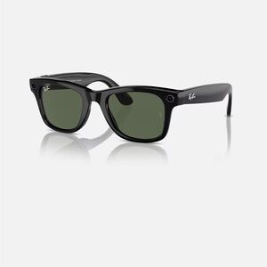 Ray-Ban Black Sunglasses with Green Lenses